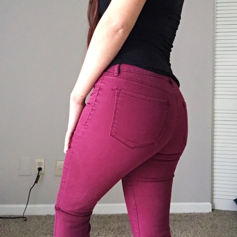 Maroon Refuge Jeggings